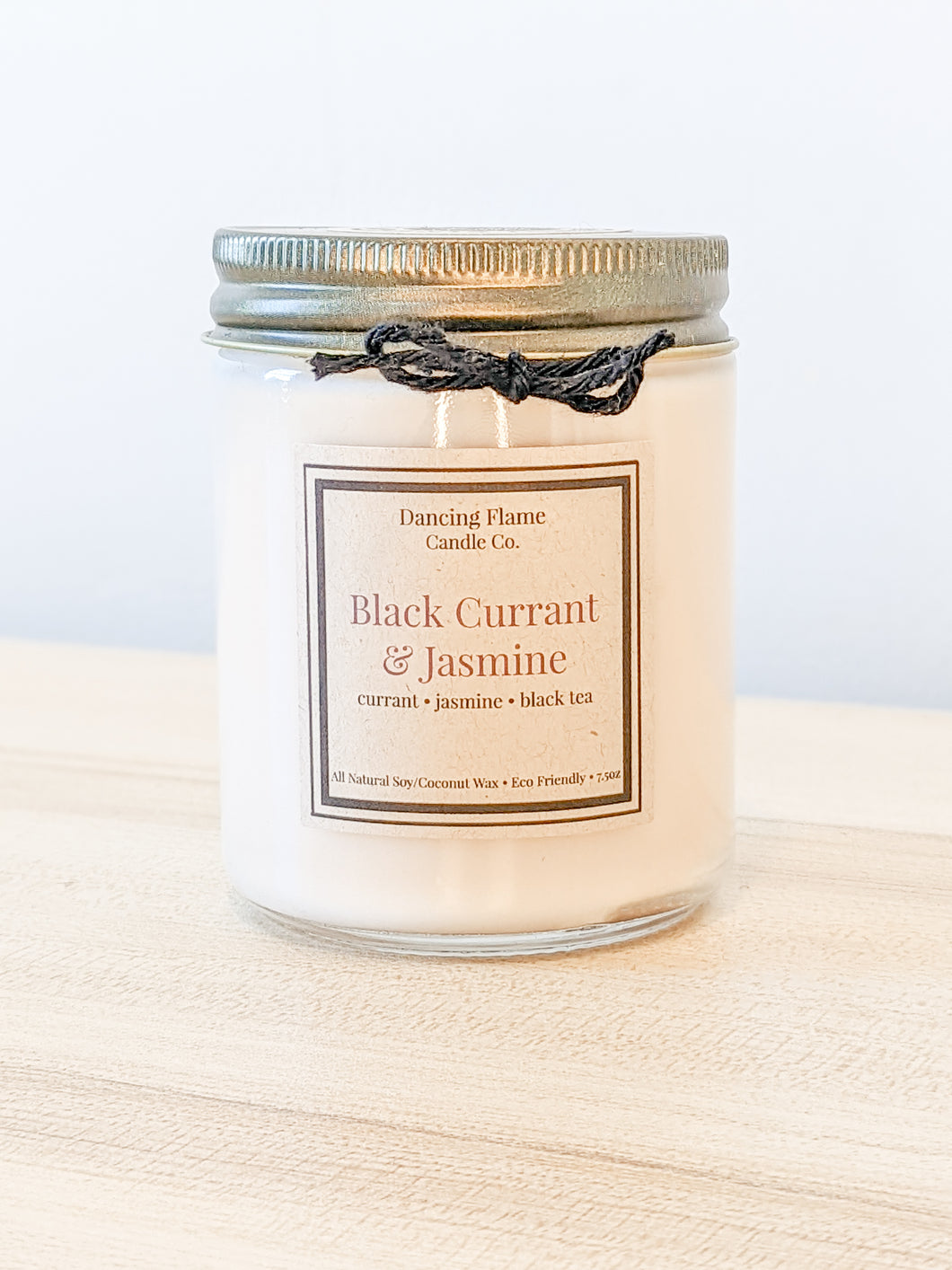 Black Currant & Jasmine Soy/Coconut Wax Candle