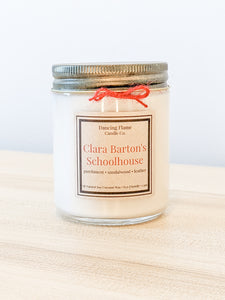 Clara Barton's Schoolhouse Soy/Coconut Wax Candle