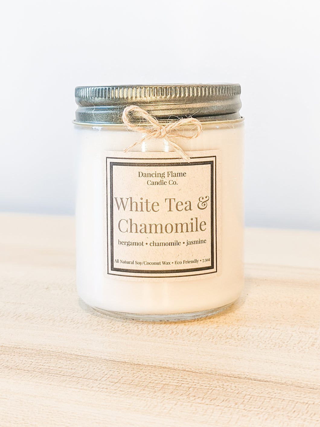 White Tea & Chamomile Soy/Coconut Wax Candle