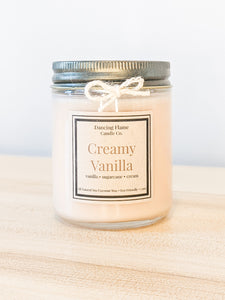 Creamy Vanilla Soy/Coconut Wax Candle
