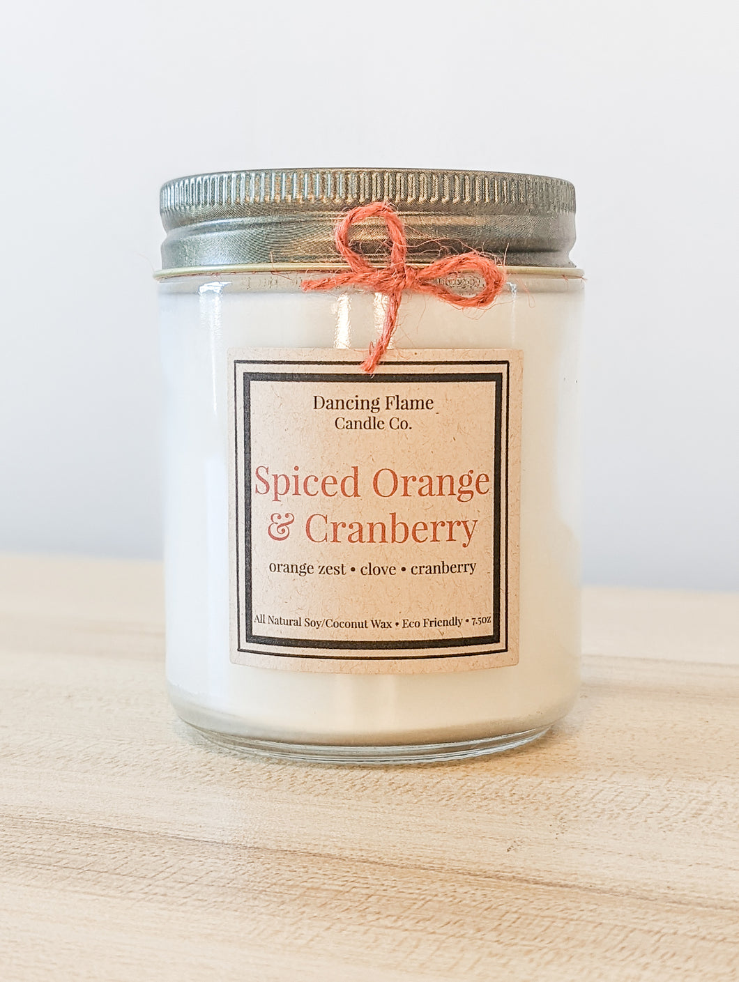 Spiced Orange & Cranberry Soy Wax Candle