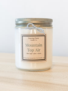 Mountain Top Air Soy/Coconut Wax Candle