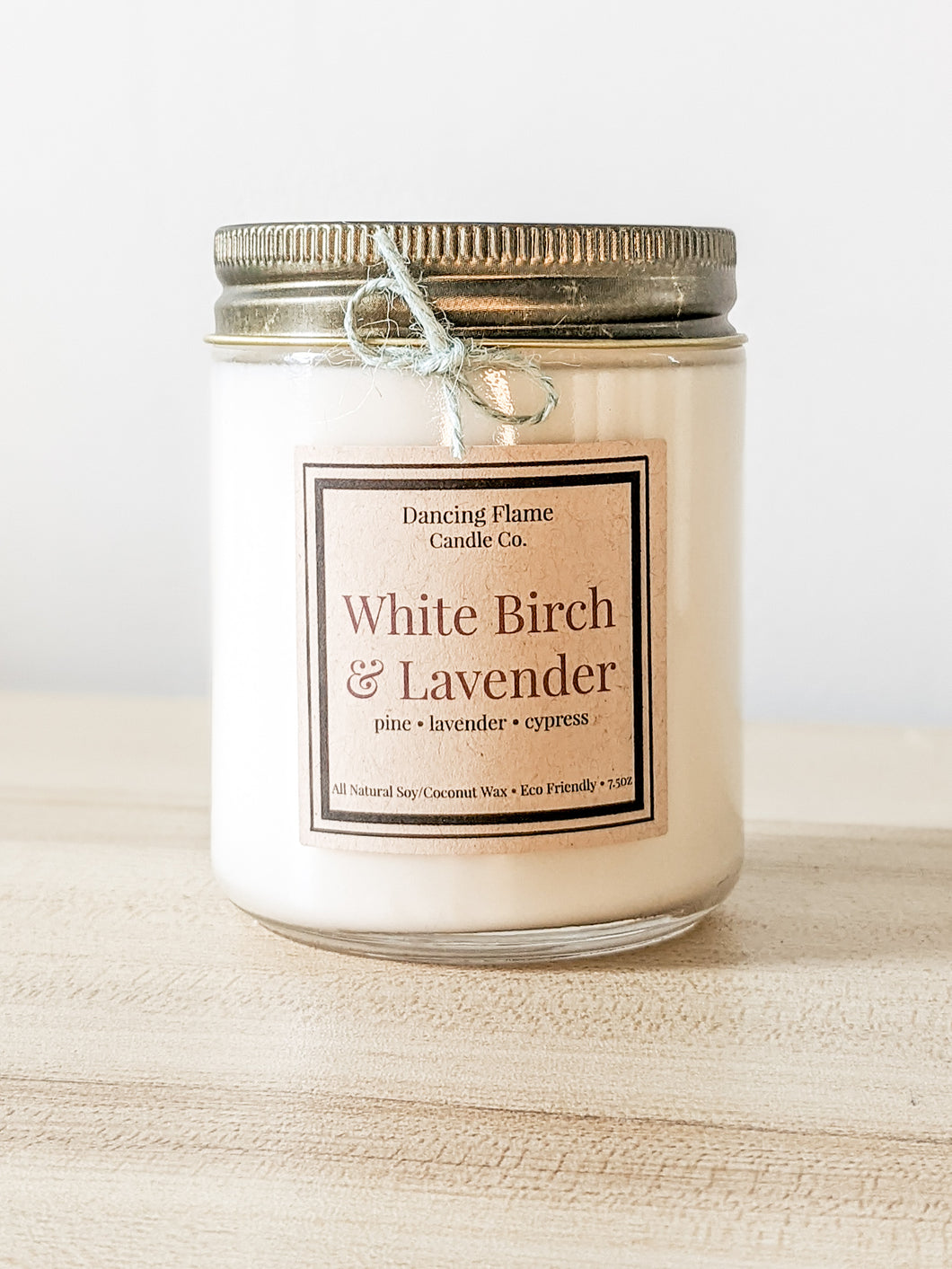 White Birch & Lavender Soy & Coconut Wax Candle