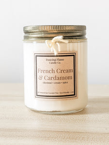French Cream & Cardamom Soy & Coconut Wax Candle